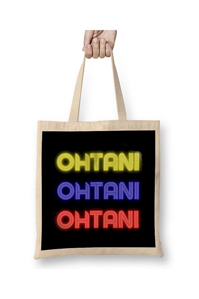 Baskı Dükkanı Geantă din pânză Shohei Ohtani cu mâner lung