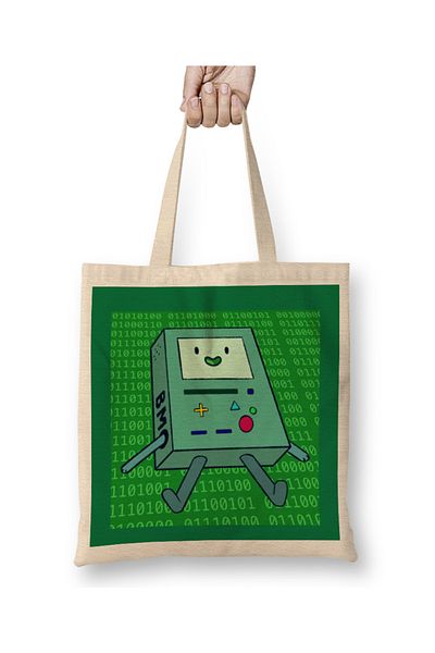 Baskı Dükkanı Geantă drăguță Adventure Time Bmo 01 cu mâner lung