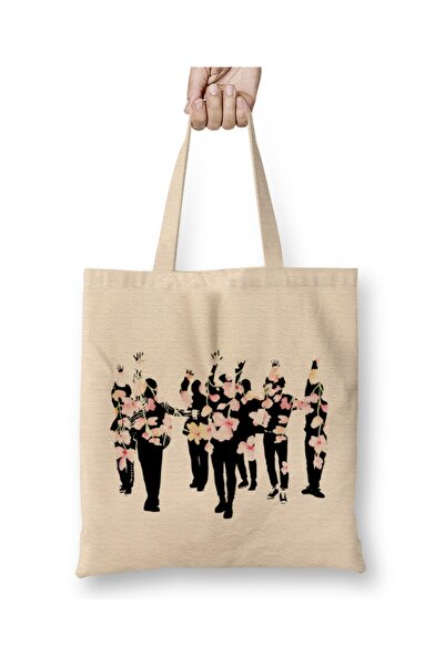 Baskı Dükkanı Bts Spring Day 01 Tkanina Torba Duga Sa ručkom