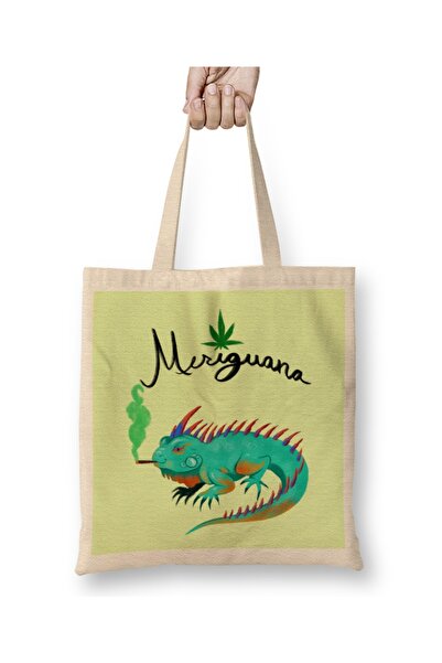 Baskı Dükkanı Meriguana 01 Tkanina Torba Duga Sa ručkom