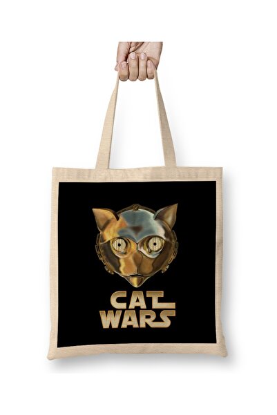 Baskı Dükkanı Star Cat Wars 019 Tkanina Torba Duga Sa ručkom