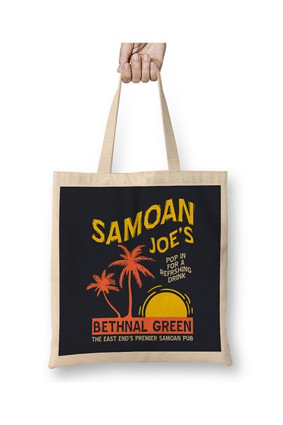 Baskı Dükkanı Samoan Joes Lock Stock și două butoaie de fumat Geantă din pânză cu mâner lung