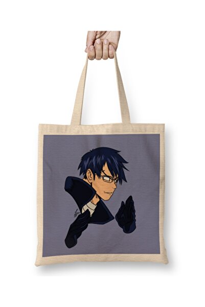 Baskı Dükkanı My Hero Academia Iida Faces Cloth Torba Long Sa ručkom