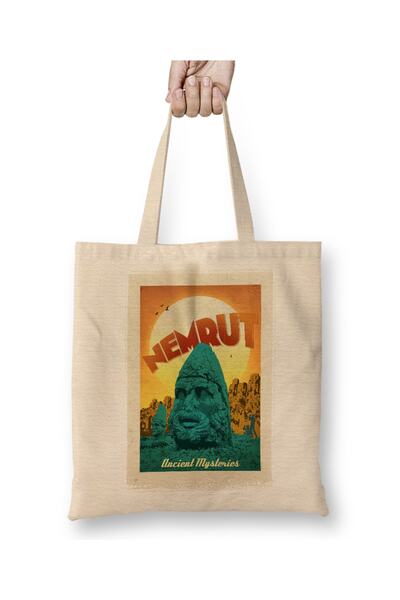 Baskı Dükkanı Planinska tkanina Eufrat Torba duga Sa ručkom