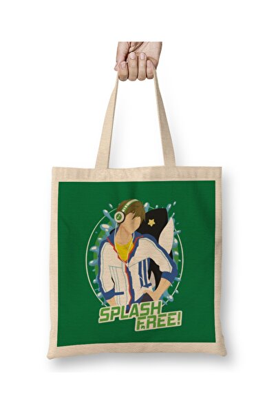 Baskı Dükkanı Besplatna Splash Besplatna Makoto Tachibana tkanina Torba duga ...