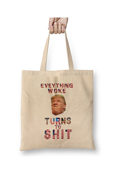 Baskı Dükkanı Sve što se probudi pretvara se u sranje Donald Trump Tkanina To...