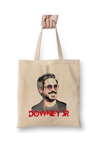 Baskı Dükkanı Robert Downey Jr. Tkanina Torba Duga Sa ručkom