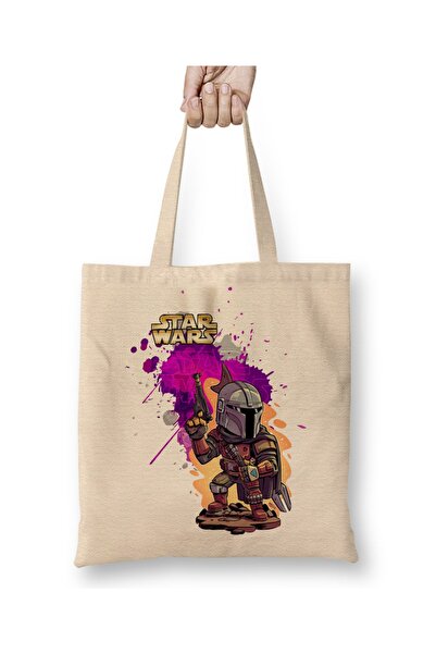 Baskı Dükkanı Star Wars Mandolin tkanina Torba duga Sa ručkom