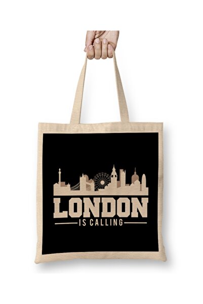 Baskı Dükkanı Vintage London zove Skyline UK torba za odmor Torba duga Sa ručkom