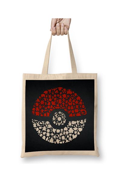 Baskı Dükkanı Pokemon υφασμάτινη τσάντα με μακριά λαβή