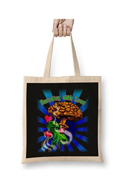 Baskı Dükkanı Minecraft Creeper tkanina Torba duga Sa ručkom