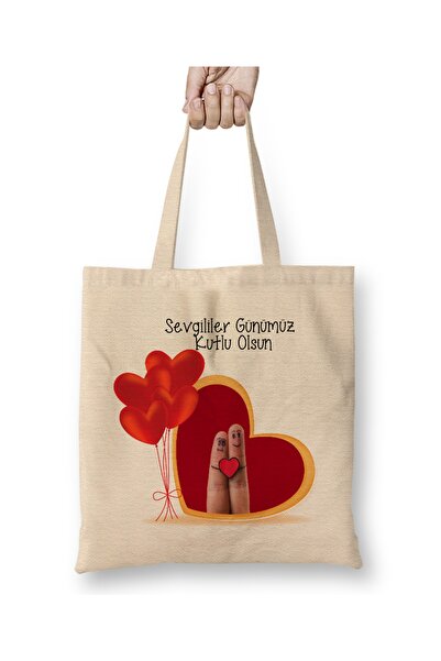 Baskı Dükkanı Poklon za Dan zaljubljenih za partnera 08 Tkanina Torba Dugačka...