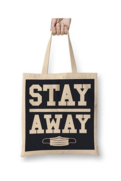 Baskı Dükkanı Krpica za zaštitu od virusa Torba dugačka Sa ručkom