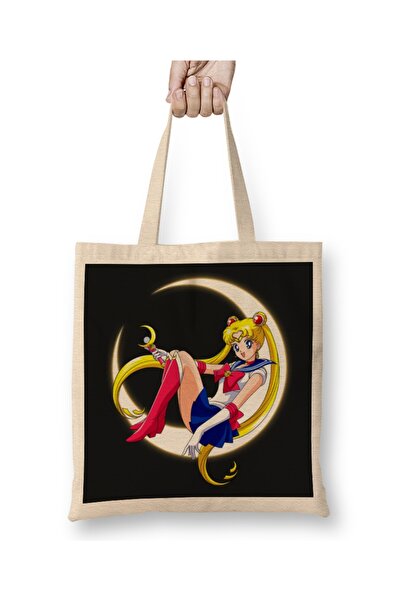 Baskı Dükkanı Sailor Moon 06 Tkanina Torba Duga Sa ručkom