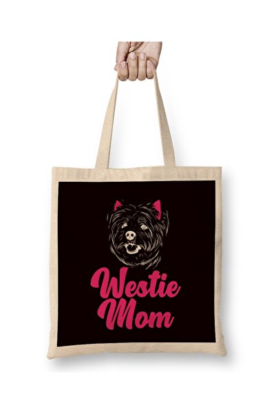 Baskı Dükkanı Westie mama, majka pasmina West Highland terijera, torba za vla...