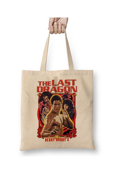 Baskı Dükkanı The Last Dragon Legend 01 υφασμάτινη τσάντα με μακριά λαβή