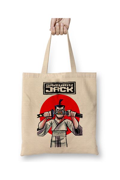 Baskı Dükkanı Samurai Jack 05 υφασμάτινη τσάντα με μακριά λαβή