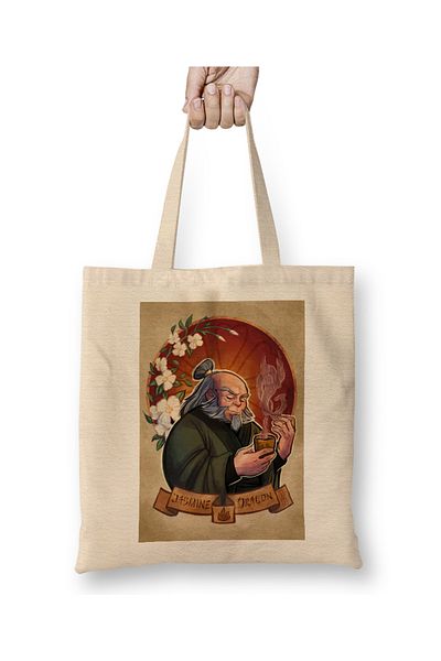 Baskı Dükkanı Avatar For iroh 02 υφασμάτινη τσάντα με μακριά λαβή