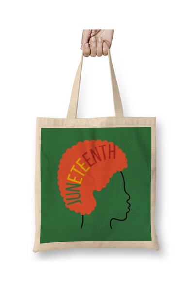 Baskı Dükkanı Ženski Juneteenth GIF-ovi 2021. Tkanina Torba Dugačka Sa ručkom