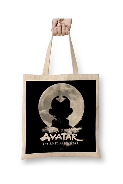 Baskı Dükkanı Avatar The Last Airbender υφασμάτινη τσάντα με μακριά λαβή