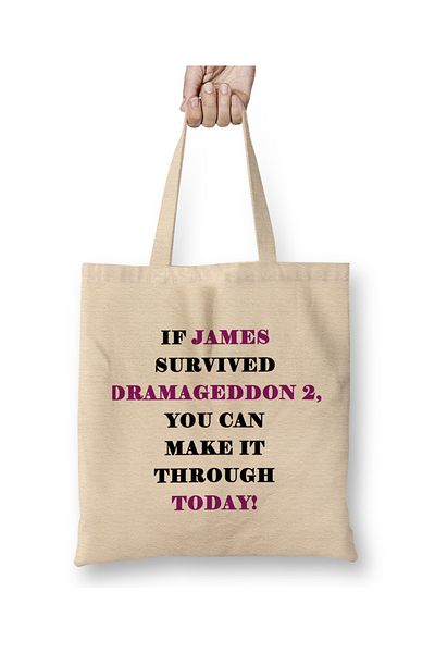Baskı Dükkanı Dramageddon 2 If Britney Survived 2007 Design inspirat pentru geanta James Tote cu maner lung