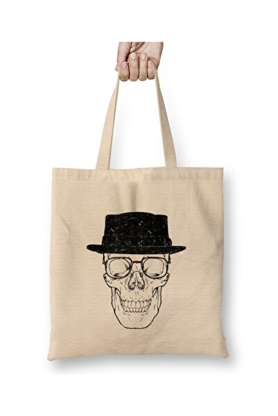 Baskı Dükkanı Η υπέροχη υφασμάτινη τσάντα Heisenberg-1 με μακριά λαβή