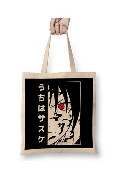 Baskı Dükkanı Učiha Sasuke Naruto odeća Torba duga Sa ručkom