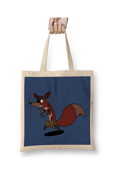 Baskı Dükkanı Foxy Five Nights At Freddy's υφασμάτινη τσάντα με μακριά λαβή