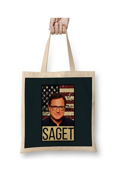 Baskı Dükkanı Υφασμάτινη τσάντα Bob Saget με μακριά λαβή