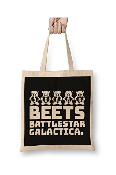 Baskı Dükkanı Bears Beets Battlestar Galactica 02 Tkanina Torba Duga Sa ručkom