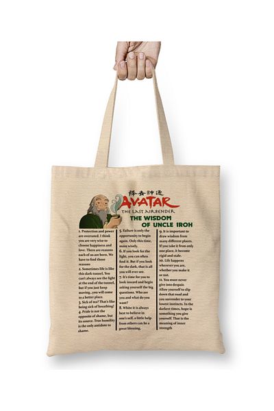 Baskı Dükkanı The Last Airbender The Legend Of Korra Main Cast Μινιμαλισμός υφασμάτινη τσάντα με μακριά λαβή
