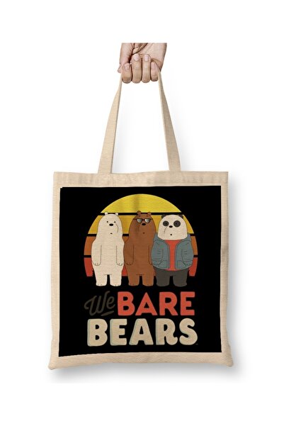 Baskı Dükkanı We Bare Bears 05 Tkanina Torba Duga Sa ručkom