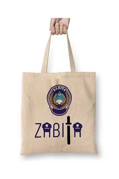 Baskı Dükkanı Υφασμάτινη τσάντα Zabıta με μακριά λαβή