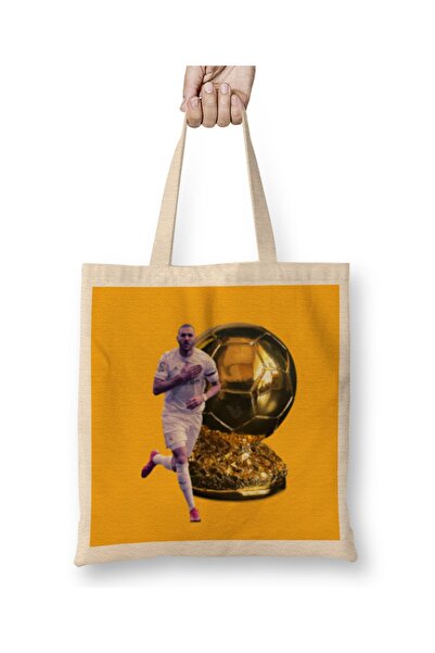 Baskı Dükkanı Karim Benzema - Balon d'or - Najbolji igrač na svetu 2022. Torb...