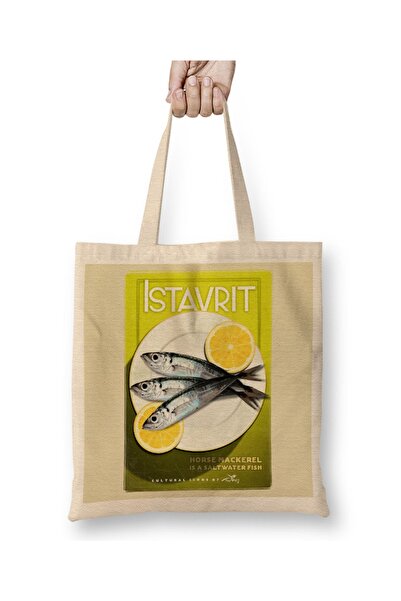 Baskı Dükkanı istavrit tkanina Torba dugačka Sa ručkom