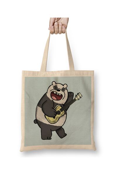 Baskı Dükkanı We Bare Bears Panda Tkanina Torba Duga Sa ručkom