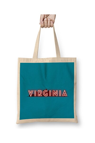 Baskı Dükkanı Virdžinijska tkanina Torba duga Sa ručkom