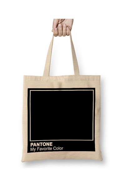 Baskı Dükkanı Geantă din pânză Pantone 01 cu mâner lung