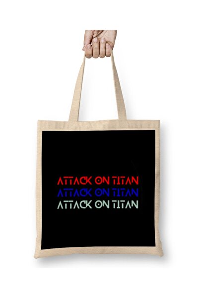 Baskı Dükkanı Attack On Titan Attack On Titan Attack On Titan Tkanina Torba D...
