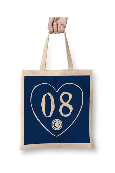 Baskı Dükkanı 08 Artvin tkanina Torba dugačka Sa ručkom