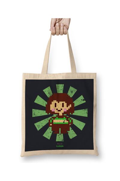 Baskı Dükkanı Chara Retro Japanese Undertale Сумка з довгими ручками