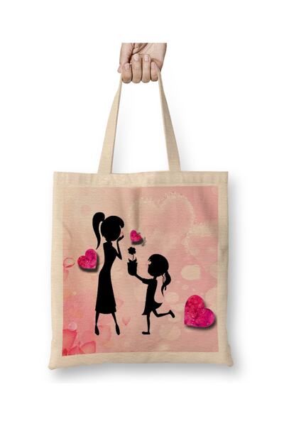 Baskı Dükkanı Poklon za Majčin dan za majke 0003 Tkanina Torba Duga Sa ručkom