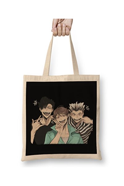 Baskı Dükkanı Haikyuu tkanina Torba duga Sa ručkom