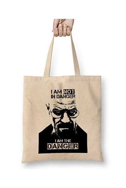 Baskı Dükkanı Breaking Bad Ja sam opasnost 02 Tkanina Torba Duga Sa ručkom
