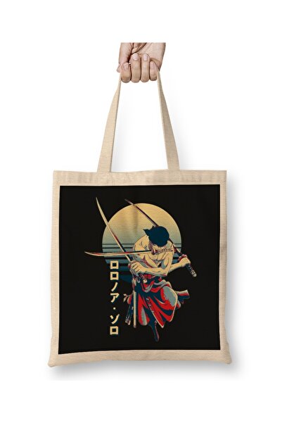 Baskı Dükkanı Zoro One Piece Roronoa Zoro 01 Tkanina Torba Duga Sa ručkom