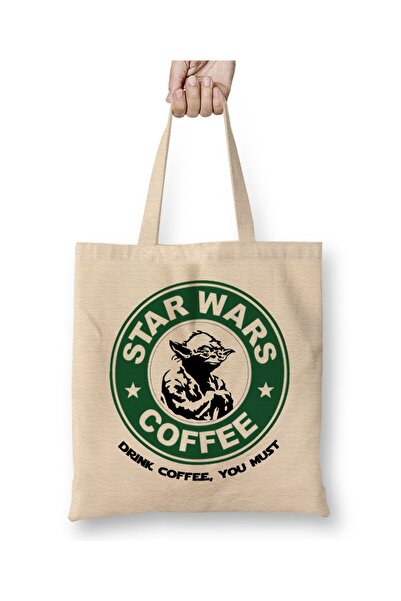 Baskı Dükkanı Star Wars Yoda tkanina Torba duga Sa ručkom