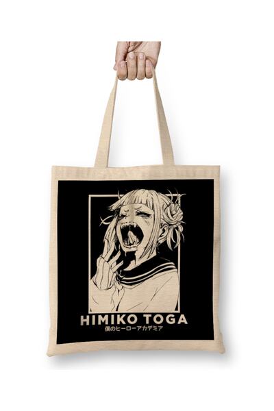 Baskı Dükkanı Himiko Toga Yawn My Hero Academia Tkanina Torba Duga Sa ručkom