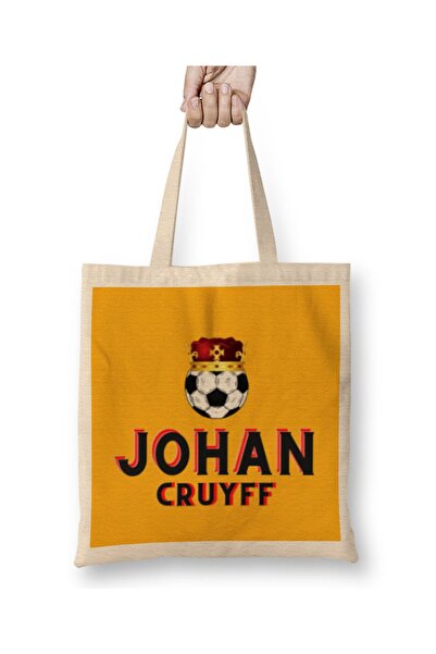 Baskı Dükkanı Geantă din pânză Johan Cruyff Art Gift cu mâner lung