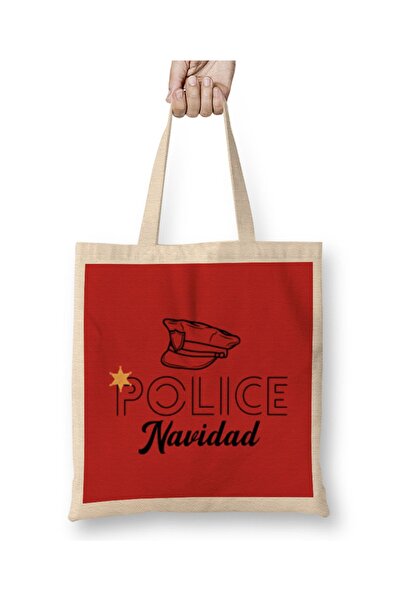 Baskı Dükkanı Ideja za policijski poklon, smešna fraza, platnena torba Torba ...