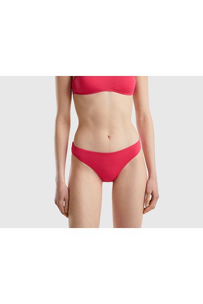 United Colors of Benetton Women's Neon Pink Bikini Bottom Red-Violet Color